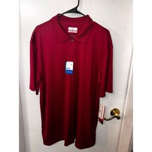 GRANDSLAM Mens XL Red Airflow Polo Shirt Short Sleeve Golf Casual